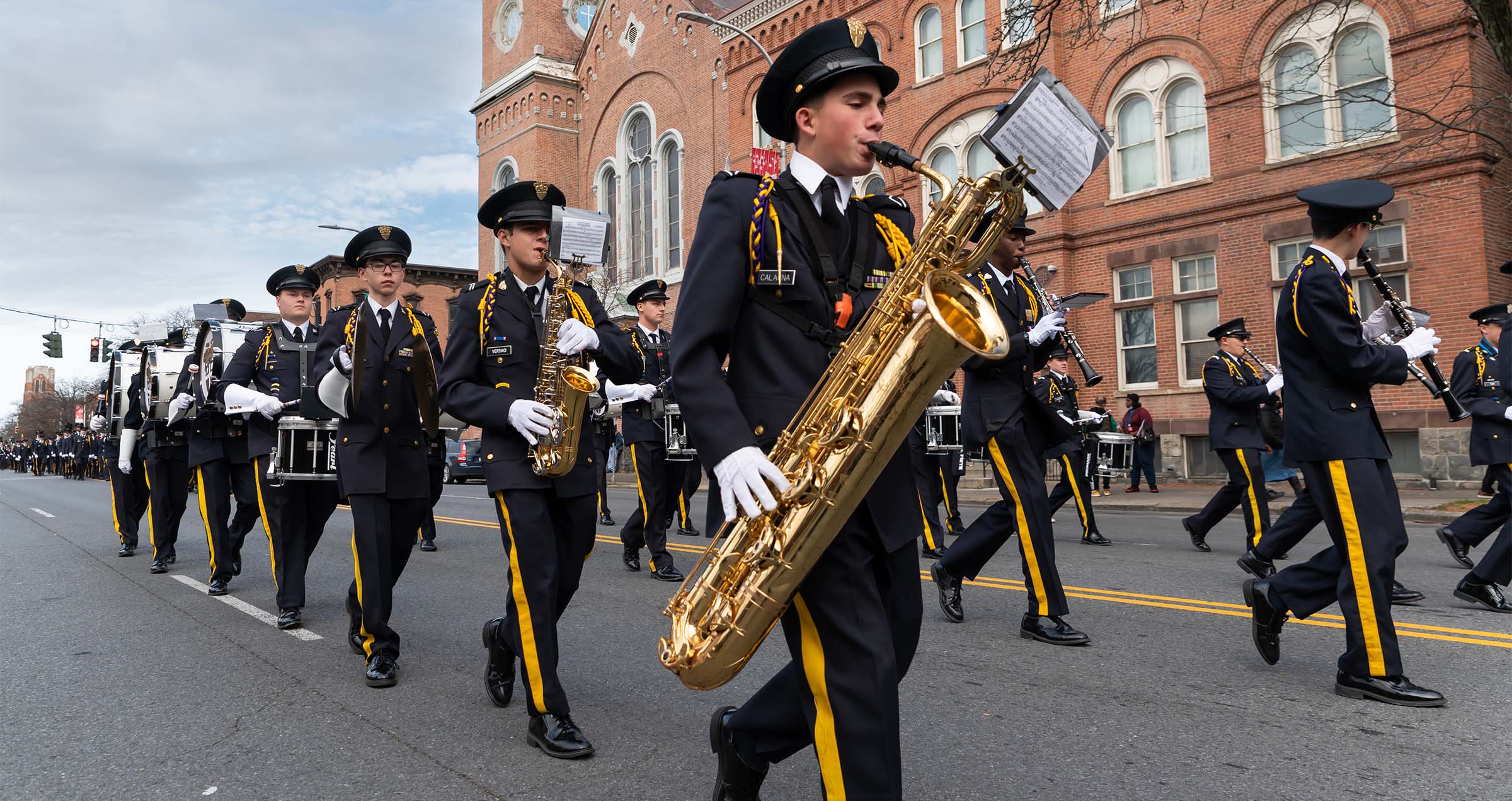CBA Marching Band parade